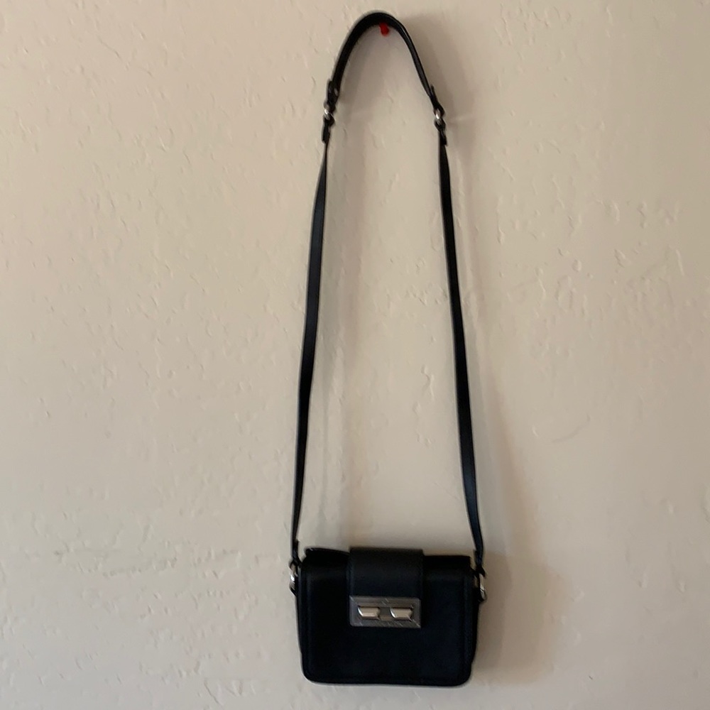 Rebecca Minkoff NWOT black genuine leather shoulder/crossbody mini purse - Picture 1 of 4